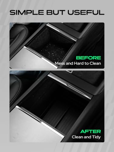 Center Console Lower Tray for Tesla Model 3 Highland 2024 2025 2026 (1PC Center Console Lower Tray)