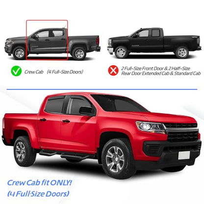 in Channel Rain Guards for 2015 (For 15-22 Colorado Crew Cab)