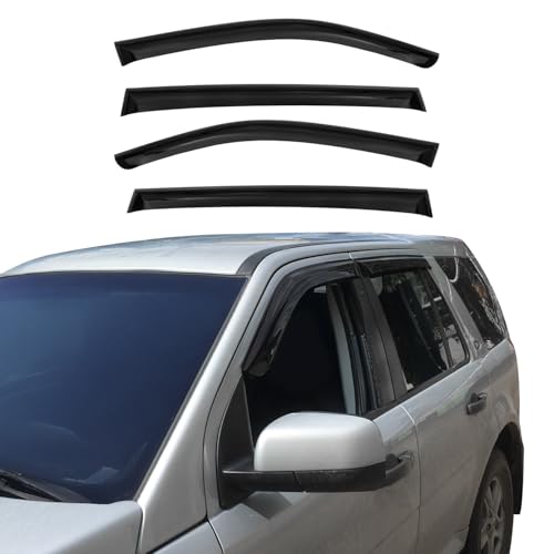 Window Visor Vent Rain Guard Deflector for Hyundai Tucson 2010 (Tucson 2010-2015 / Wind Deflector / Tape-On)