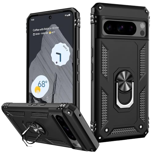 for Google Pixel 8 Pro Case with Screen Protector (Black / Google Pixel 8 Pro)