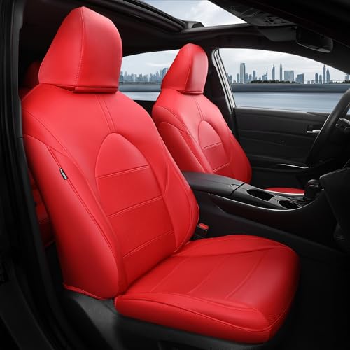 Custom Seat Covers for Toyota Camry 2018 (Red / 2018-2024 Camry LE/SE/SE Nightshade)