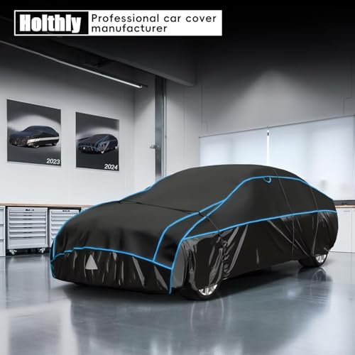 Hail Protector Car Cover (Black Blue / B3-Length 194 inch to 208 inch)