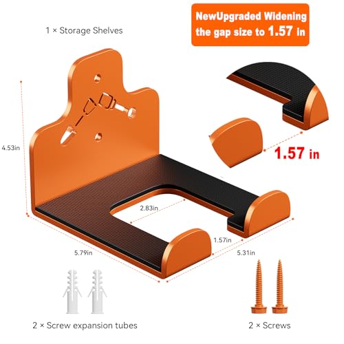 Garage Storage Trimmer Rack (Orange 3 Packs)