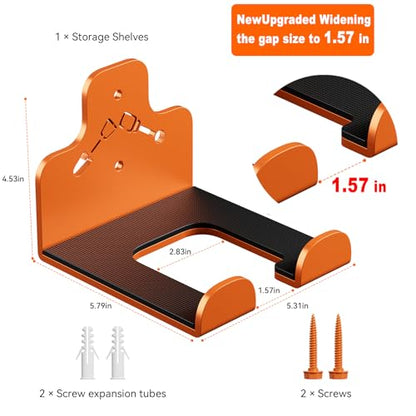 Garage Storage Trimmer Rack (Orange 2 Packs)