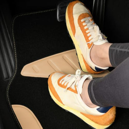 Waterproof Universal Fit Car Floor Mats (Beige)