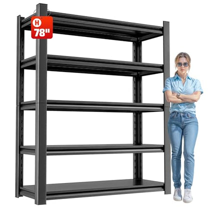 5 Tier Garage Shelving (16" D x40" W x78" H)
