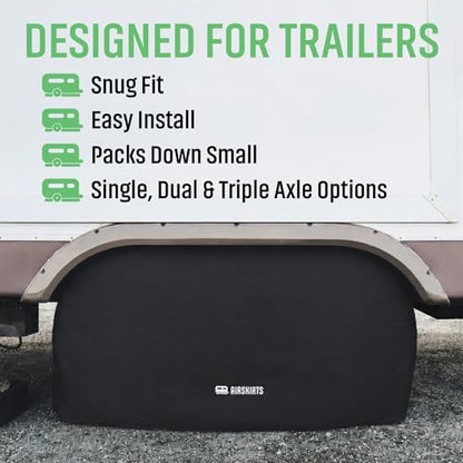 Dual Axle RV Tire Covers for Trailers (Dual Axle)