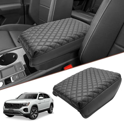 for 2024 2025 2026 Volkswagen Atlas Center Console Cover 2024 2025 2026 VW Atlas Armrest Cover 2024 2025 Atlas SE (2024+ VW Atlas A)