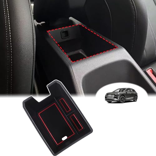 Armrest Storage Box Compatible with Audi Q4 E (Armrest Box Storage Box(B))