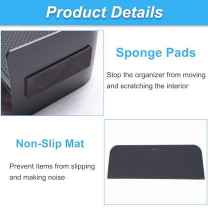 Upgraded Center Console Organizer for 2023 2024 2025 Honda Pilot Accessories ABS Plastic Material Insert Divider Storage Box Car Accessories