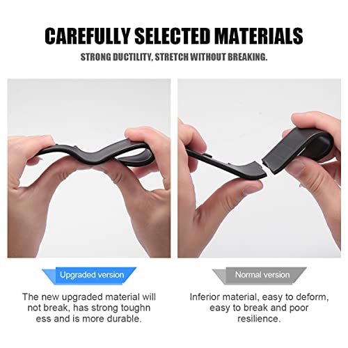 4 Pack Curved Headrest Hooks for Vehicle Seats (Black2)
