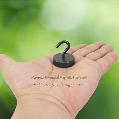 Magnetic Hooks Steel Tube Design for Cruise (Gunmetal / 80lb Magnetic Hooks)