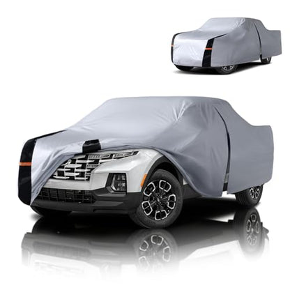 Multi Layer Hyundai Santa Cruz Truck Cover (W.Fit Santa Cruz(2021-2026) Crew Cab SB / White Truck Cover)