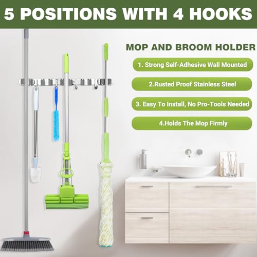 Broom Holder Wall Mount (Grey Racks)