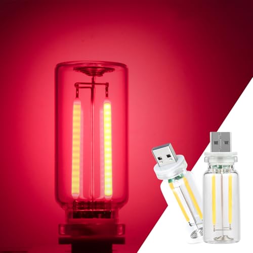 2 Pack Car LED Lights Interior (2 pack / red)