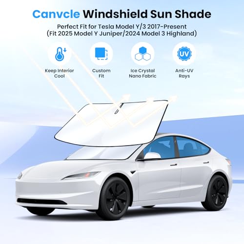 Windshield Sun Shade for 2017 (1PCS Tesla Model Y/3 2017-Present)