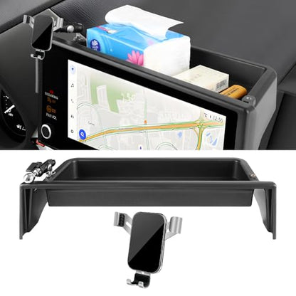 Car Phone Holder Center Console Organizer Tray for GMC Hummer EV 2022 2023 2024 2025 2026 Auto Interior Accessories Best Cell Phones Mount Mobile CellPhone Stand Dashboard Screen Storage Accessory