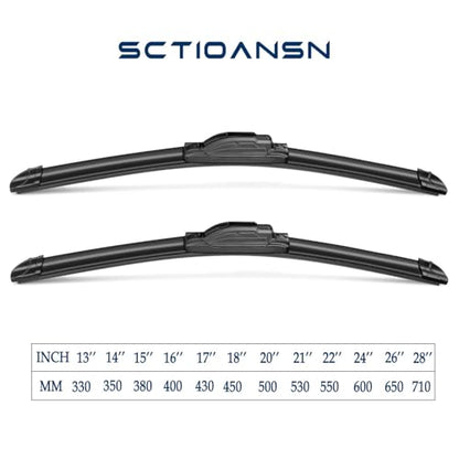 3Pcs Windshield Wipers for Chrysler Town & Country 2008 (26''+20''+16T''( Dodge Grand Caravan 2008-2019))