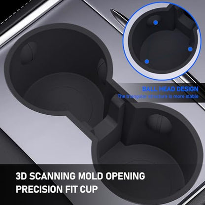 1 PC Insert Car Console Cup Holder (1 PC / Black)