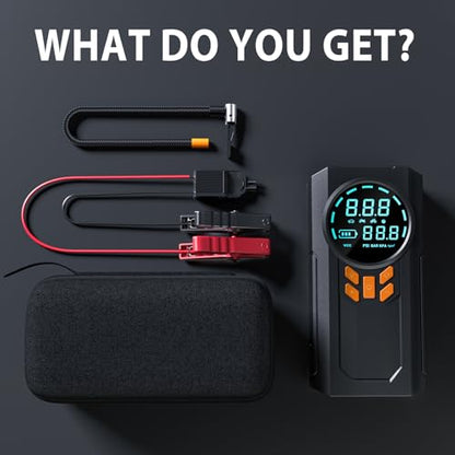 Jump Starter with Air Compressor (Black)