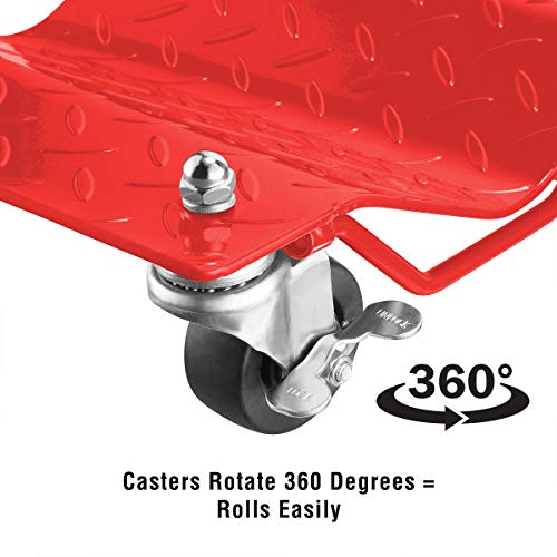 Car Jack Tire Skates (Red / 4 Pack)