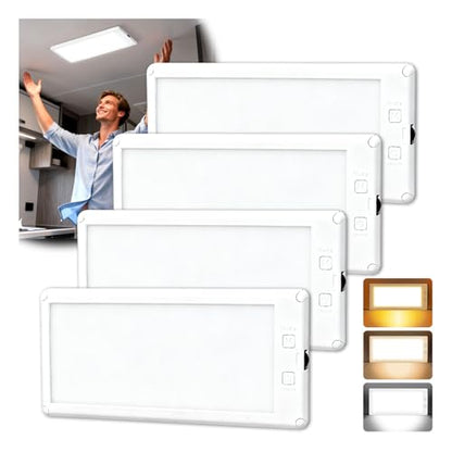 4 Pack 12 in RV LED Interior Lights (Pure White / 4 pack)