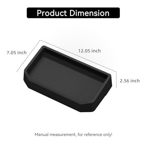 Dashboard Storage Box for Toyota RAV4 2026 Center Console Organizer Box Behind Screen Organizer Tray Silicone Interior Accessories (26RAV4 D-BOX US)