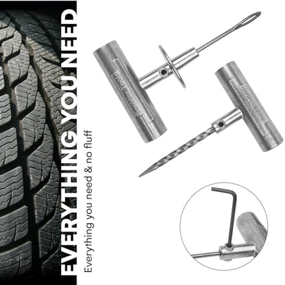 Compact Tire Repair Kit with Molle Storage Pouch. Heavy Duty Universal Tire Plug Kit (16 Count (Pack of 3524))