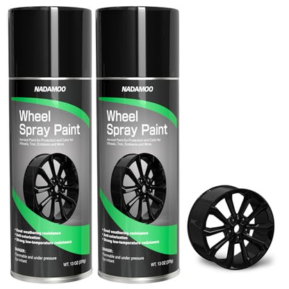 Gloss Black Spray Paint for Wheels (Glossy Black / 13 Ounce (Pack of 2))