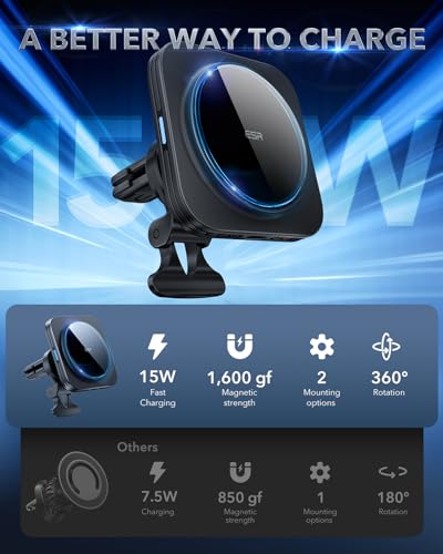 for MagSafe Car Mount Charger for iPhone Duo