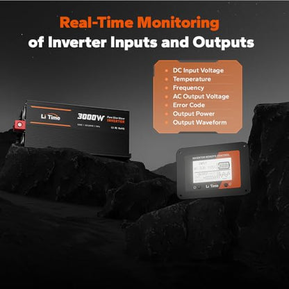 3000W Pure Sine Wave Power Inverter (12V 3000W Inverter (Remote Control))