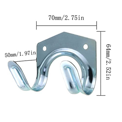 5pcs Tool Hanger Hooks Set Wall Hook for Storage of Tools Hooks to Hang Wall Mounted Double Tool Storage Hooks Brackets to Hang on The Wall