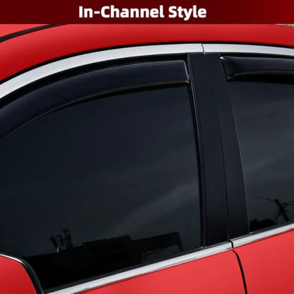 4pcs in Channel Window Rain Guards Fit for Volkswagen Tiguan 2018 (For 2018-2024 Tiguan)