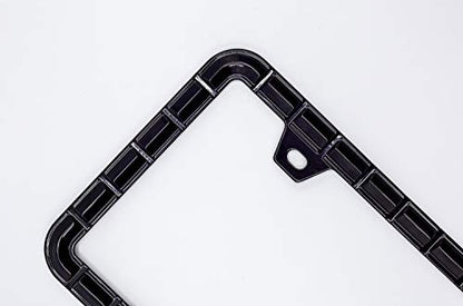 3D Brilliance Black License Plate Frames (Chain Patterned With Brilliance Black)