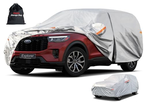 6 Layers Waterproof SUV Car Cover for Ford Explorer 2006 (LM-Silver / 27. Custom Fit Ford Explorer)