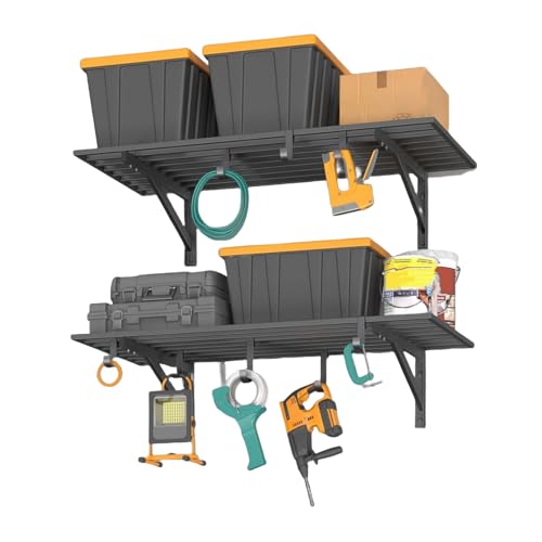 2 Pack Heavy Duty Garage Wall Shelves