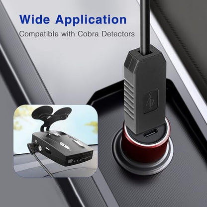 USB to DC3.5 Radar Detector Power Cord for Cobra Models (DC3.5-3.3FT)