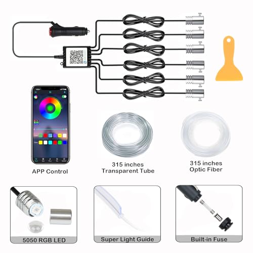 RGB Interior Car LED Strip Lights