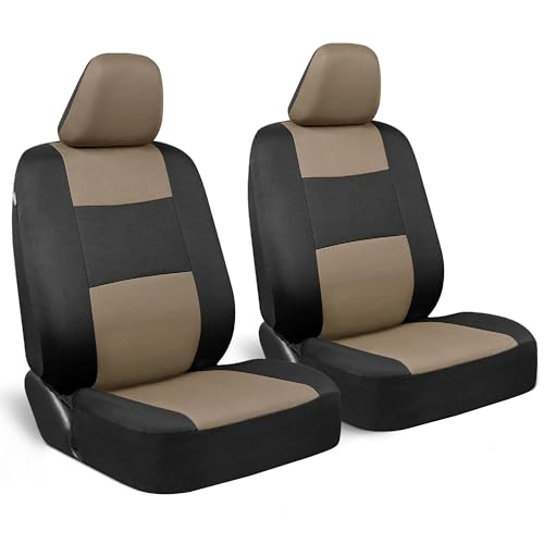 PolyPro 2 Pack Front Car Seat Covers Set in Beige (2 Fronts Only-Beige)