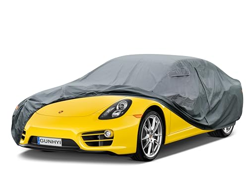 16 Layers Car Cover for Coupe Sports Sedan Waterproof All Weather (0 Coupe Car Cover / 0 Fit Coupe Length 168-177 inch)