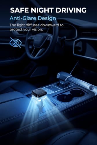 4 PCS Car Interior USB LED Lights