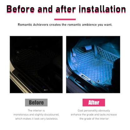 Car LED Strip Light (Ice Blue / 24 LED, USB Port)