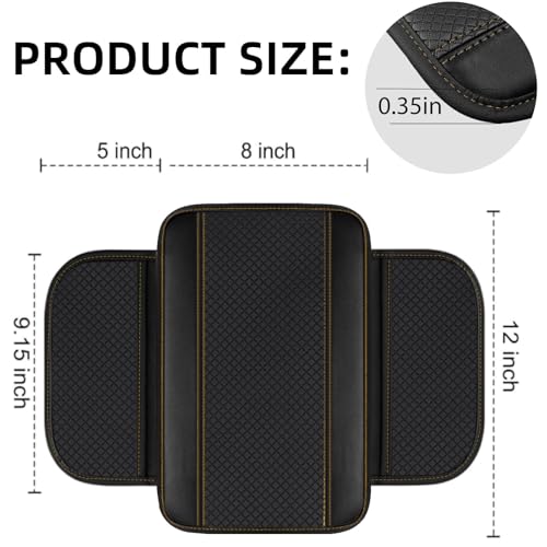 6 PCS Car Steering Wheel Cover Set (Steering Wheel Cover Set / Black with beige)