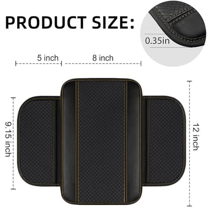 10 PCS Leather Car Seat Covers Front Seats Set (Steering Wheel Cover Set / Black and beige)