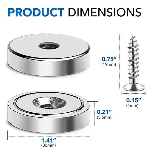 Magnet 150LB+ Neodymium Cup with Super Strong Attraction
