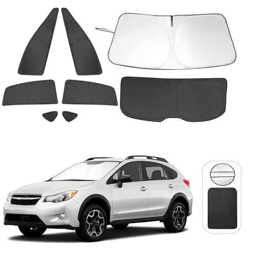 Window Shades for Subaru Crosstrek 2013 2014 2015 2016 2017 Accessorie Car Side Full Windows Rear Triangular Windshield Sun Shade Sun UV Rays & Privacy Protection for Camping (Subaru Crosstrek 2013-2017)