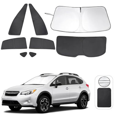 Window Shades for Subaru Crosstrek 2013 2014 2015 2016 2017 Accessorie Car Side Full Windows Rear Triangular Windshield Sun Shade Sun UV Rays & Privacy Protection for Camping (Subaru Crosstrek 2013-2017)