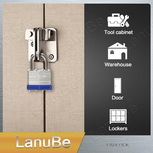 Laminated Keyed Alike Padlock 24 Pack 1.6 (24 Pack Blue)