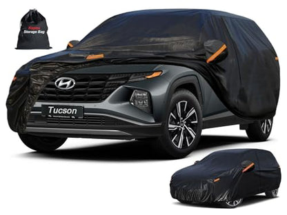 7 Layers SUV Car Cover Custom Fit for Hyundai Tucson (PE-Black / Custom Fit Hyundai Tucson)