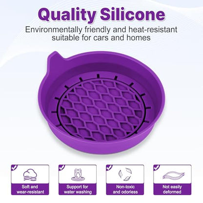 Car Cup Holder Coaster (Deep Purple)